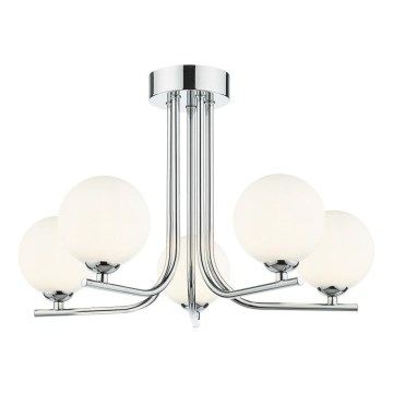 Där Lighting CRA5450-02 - Lustre sur tige CRADLE 5xG9/25W/230V chrome brillant
