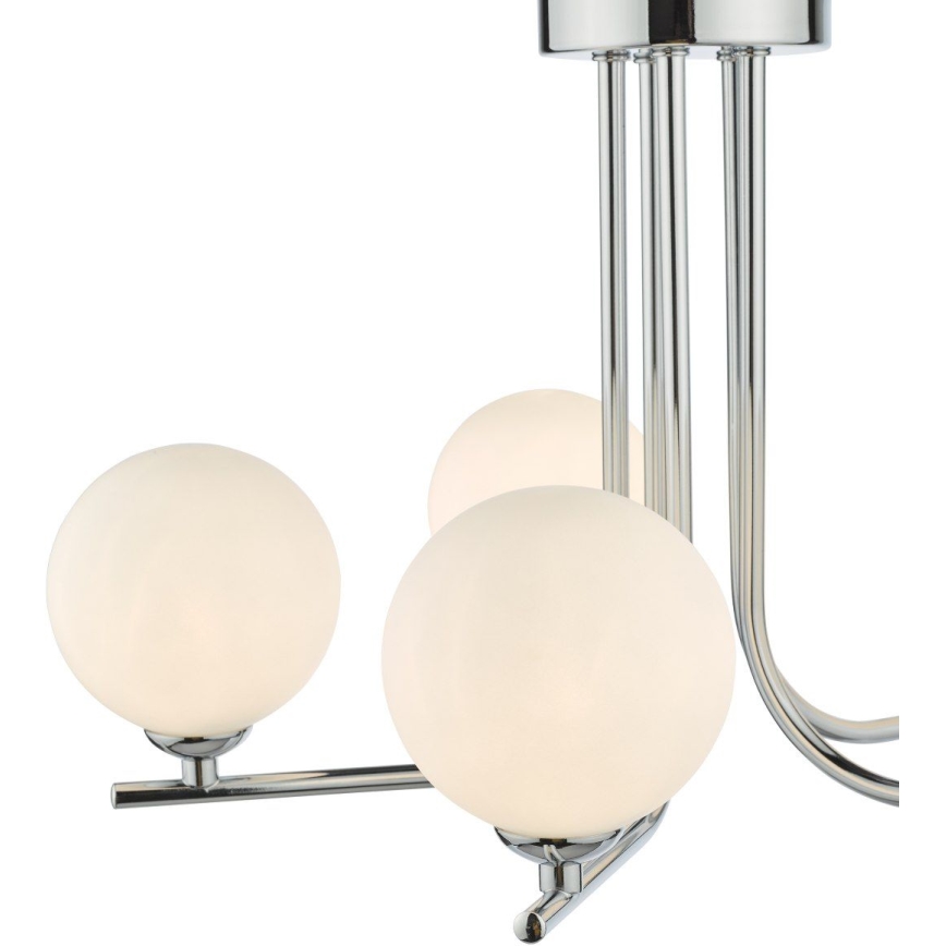 Där Lighting CRA5450-02 - Lustre sur tige CRADLE 5xG9/25W/230V chrome brillant