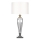 Där Lighting HIN4208 - Lampe de table HINTON 1xE27/60W/230V blanc/chrome poli