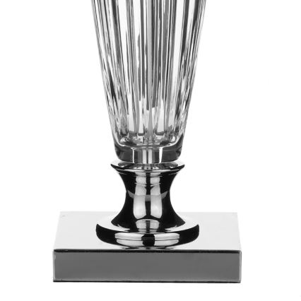 Där Lighting HIN4208 - Lampe de table HINTON 1xE27/60W/230V blanc/chrome poli