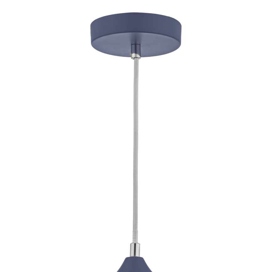 Där Lighting KAE0123 - Suspension à câble KAELAN 1xE27/60W/230V bleu