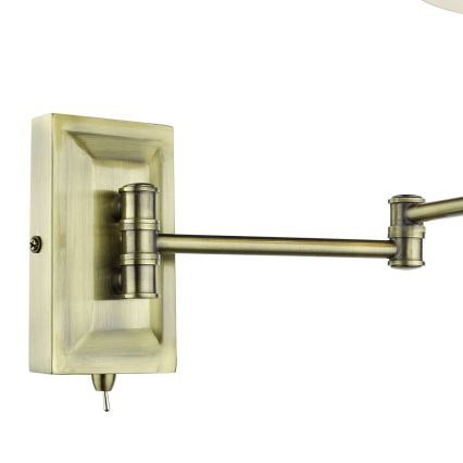 Där Lighting KEN0775 - Applique murale orientable KENSINGTON 1xE14/25W/230V laiton