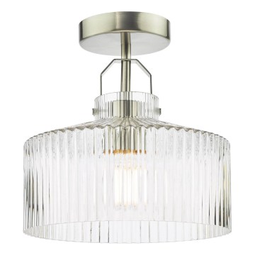 Där Lighting LEN4846 - Plafonnier LENKA 1xE27/60W/230V chrome mat