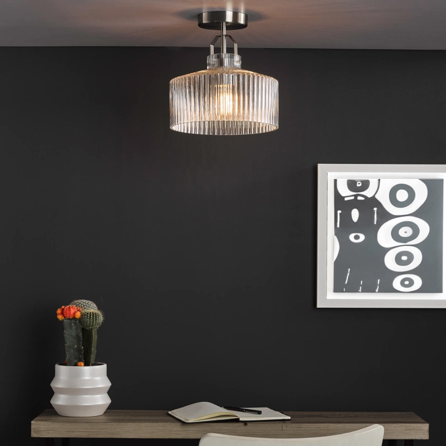 Där Lighting LEN4846 - Plafonnier LENKA 1xE27/60W/230V chrome mat