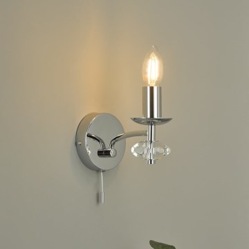 Där Lighting OLE0750 - Applique murale OLEANA 1xE14/40W/230V chromé brillant