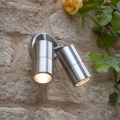 Där Lighting ORT0968 - Spot mural LED d'extérieur ORTEGA 2xGU10/5W/230V IP65 chrome brillant