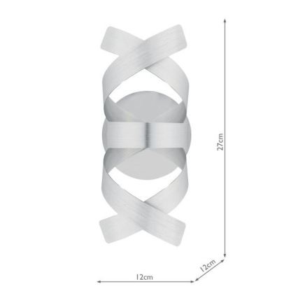 Där Lighting RAW0750 - Applique murale RAWLEY 1xG9/25W/230V chrome mat