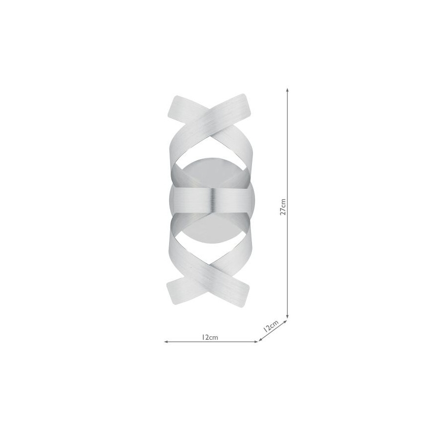 Där Lighting RAW0750 - Applique murale RAWLEY 1xG9/25W/230V chrome mat