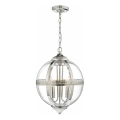 Där Lighting VAN0338 - Lustre VANESSA suspendu par chaîne 3xE14/40W/230V chrome brillant