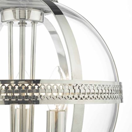 Där Lighting VAN0338 - Lustre VANESSA suspendu par chaîne 3xE14/40W/230V chrome brillant