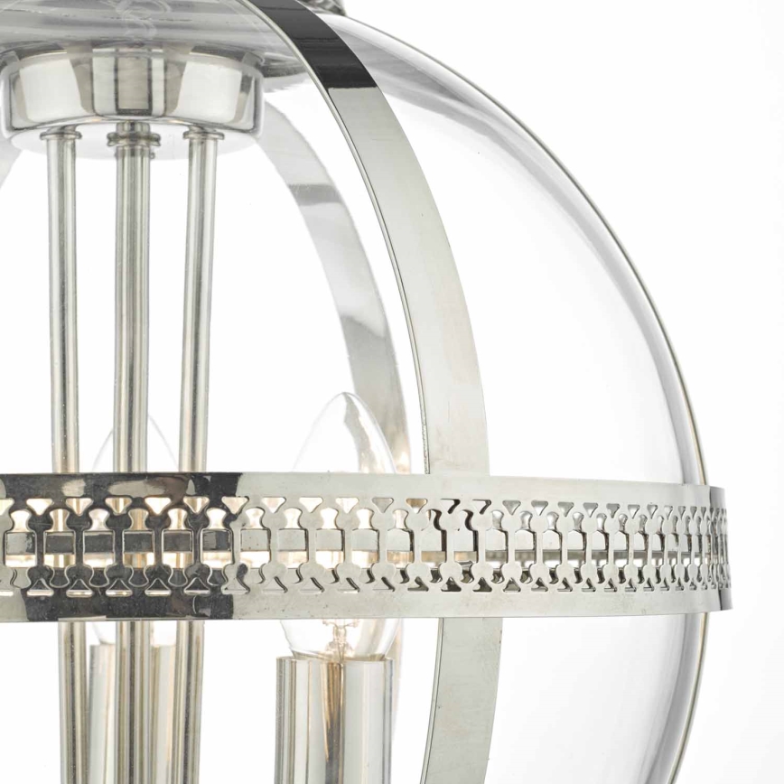 Där Lighting VAN0338 - Lustre VANESSA suspendu par chaîne 3xE14/40W/230V chrome brillant
