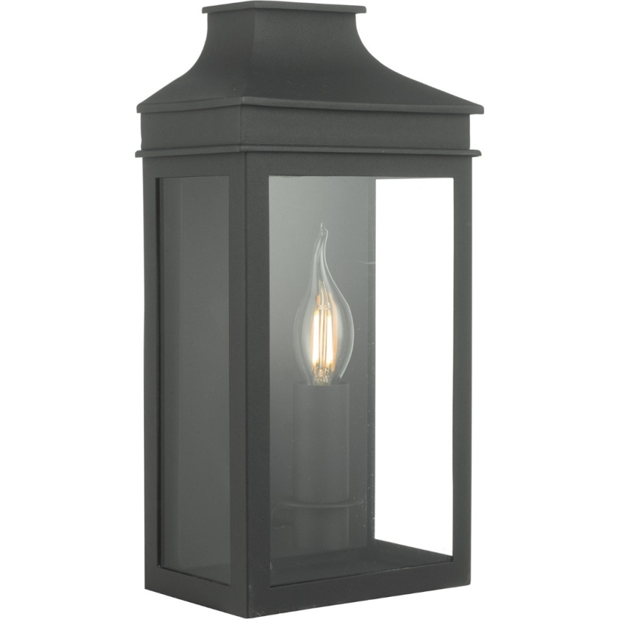 Där Lighting VAP5222 - Applique murale d'extérieur VAPOUR 1xE14/60W/230V IP44 noire
