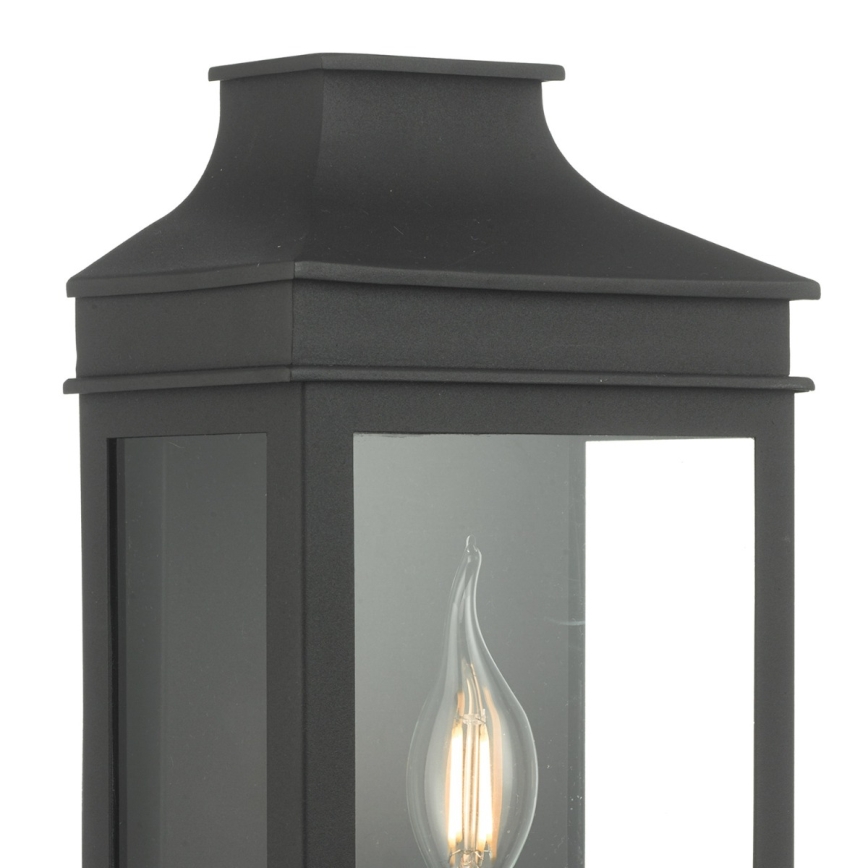 Där Lighting VAP5222 - Applique murale d'extérieur VAPOUR 1xE14/60W/230V IP44 noire