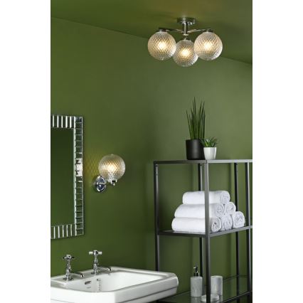 Där Lighting WAY0750 - Applique murale pour salle de bains WAYNE 1xG9/3W/230V IP44 chromée