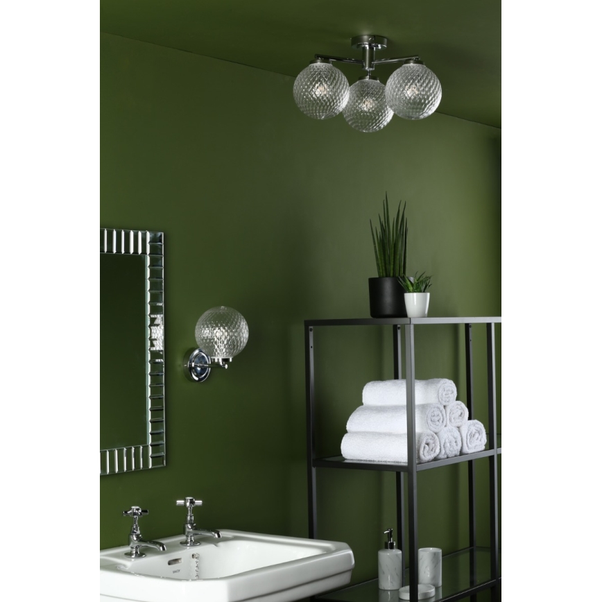 Där Lighting WAY0750 - Applique murale pour salle de bains WAYNE 1xG9/3W/230V IP44 chromée