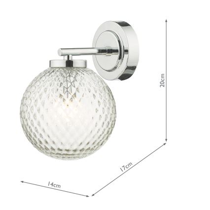 Där Lighting WAY0750 - Applique murale pour salle de bains WAYNE 1xG9/3W/230V IP44 chromée