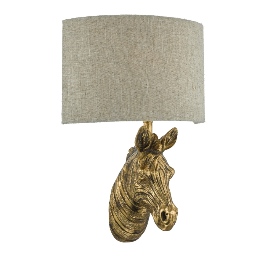 Där Lighting ABB0735 - Applique murale ABBY 1xE14/40W/230V lin/dorée