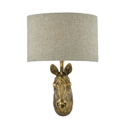 Där Lighting ABB0735 - Applique murale ABBY 1xE14/40W/230V lin/dorée