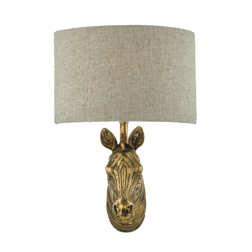 Där Lighting ABB0735 - Applique murale ABBY 1xE14/40W/230V lin/dorée