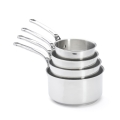 De Buyer 3410.04 - Set de 4 casseroles MILADY en acier inoxydable