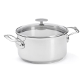 De Buyer 3427.20 - Casserole MILADY 20 cm avec couvercle, en acier inoxydable