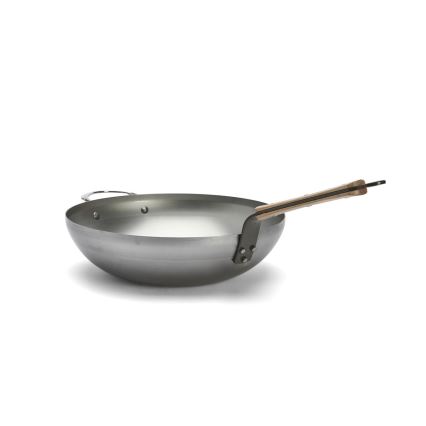 De Buyer 5717.32 - Poêle wok MINERAL B BOIS 32 cm