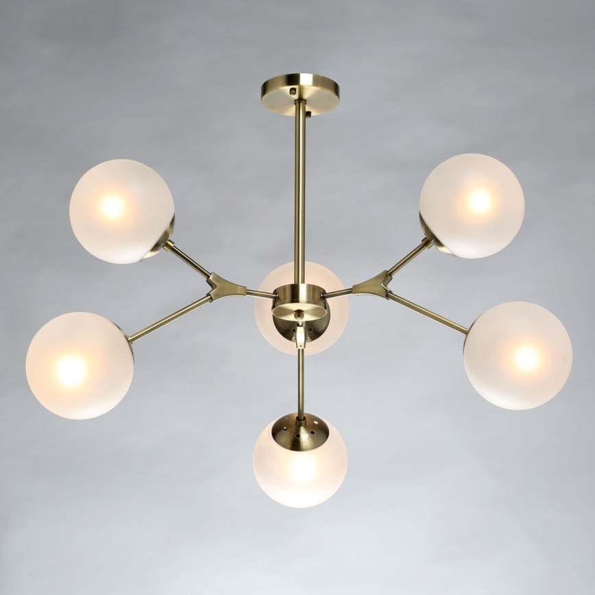 De Markt 306014006 - Lustre sur barre OLIVIA 6xE14/5W/230V