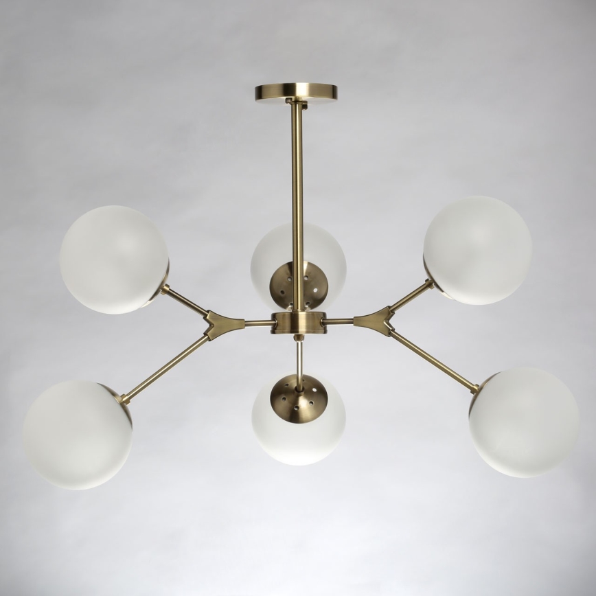 De Markt 306014006 - Lustre sur barre OLIVIA 6xE14/5W/230V