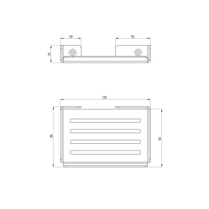 Deante ADM_A411 - Porte-savon mural MOKKO blanc
