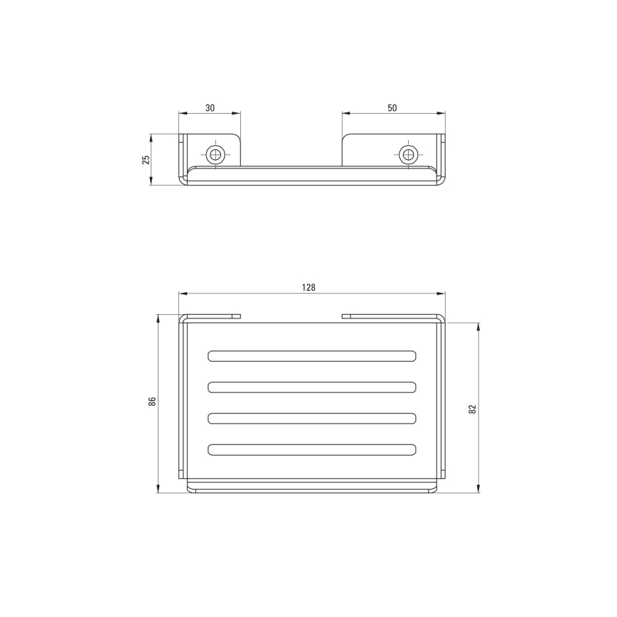 Deante ADM_A411 - Porte-savon mural MOKKO blanc