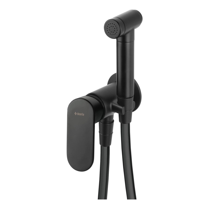 Deante BGA_N34M - Mitigeur de bidet avec douchette pour installation encastrée ALPINIA noir