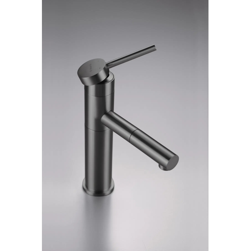 Deante BGE_D22M - Mitigeur pour lavabo ORA avec douchette extractible, 22,9 cm, titane