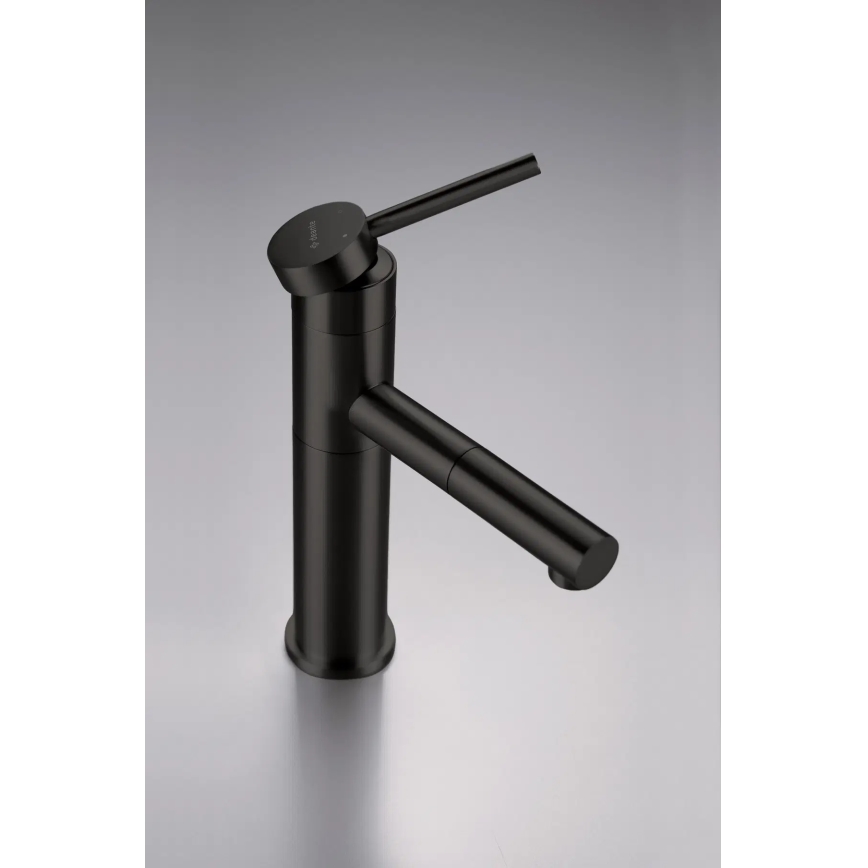 Deante BGE_N22M - Mitigeur pour lavabo ORA avec douchette extractible 22,9 cm, noir