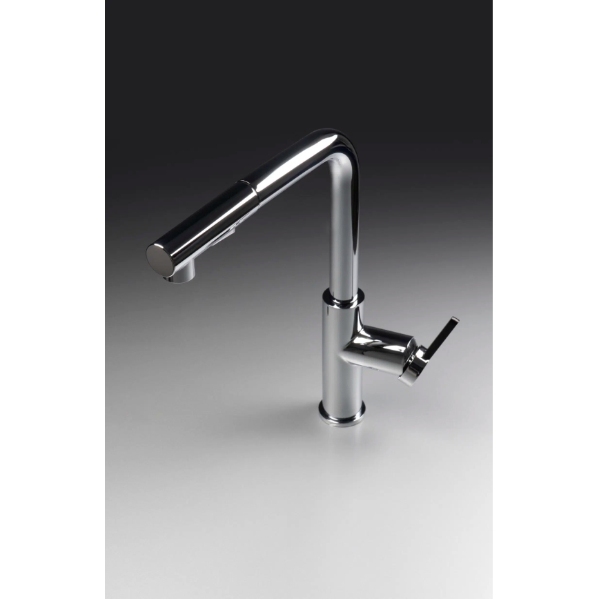 Deante BKM_073M - Robinet d'évier avec douchette extractible MOMI chrome brillant