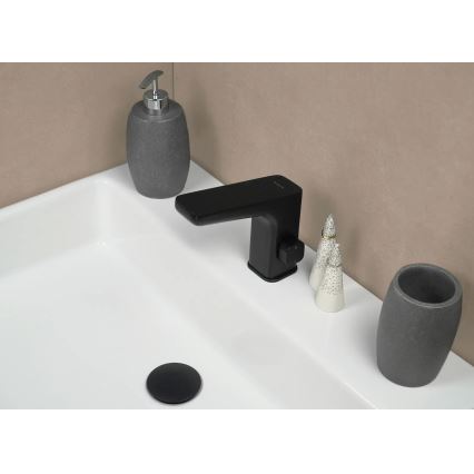 Deante BQH_N29R - Robinet sans contact pour vasque avec régulation de température HIACYNT 4xAA noir