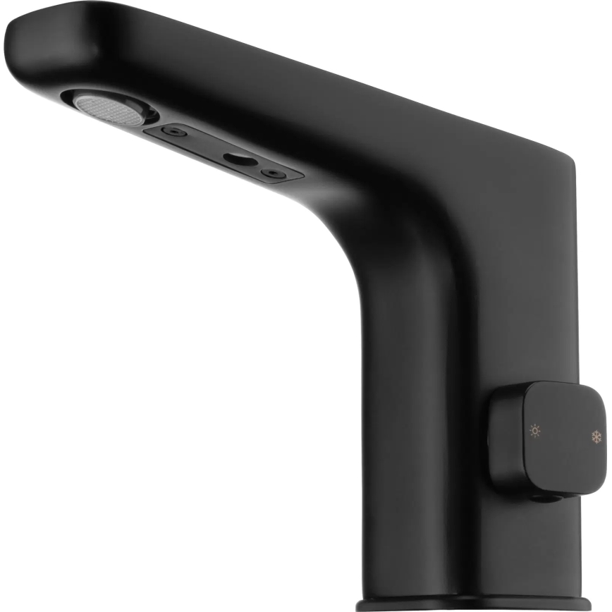 Deante BQH_N29V - Robinet de vasque sans contact avec régulation de température HIACYNT 230/6V noir