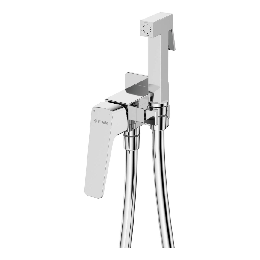 Deante BQL_034M - Mitigeur de bidet avec douchette hygiénique pour installation encastrée BLUR chrome brillant