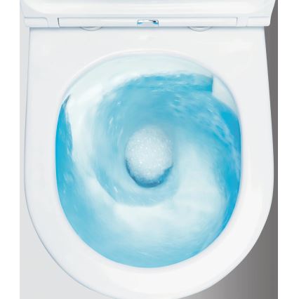 Deante CDJD6RPS - Toilette sur pied avec un abattant JASMIN céramique/blanc