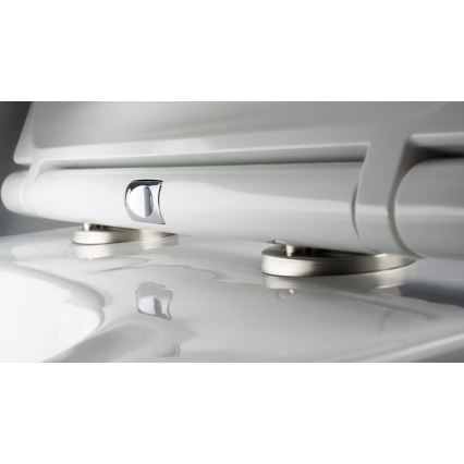 Deante CGRD6ZPW - Toilettes suspendues avec abattant ROUND céramique/blanc
