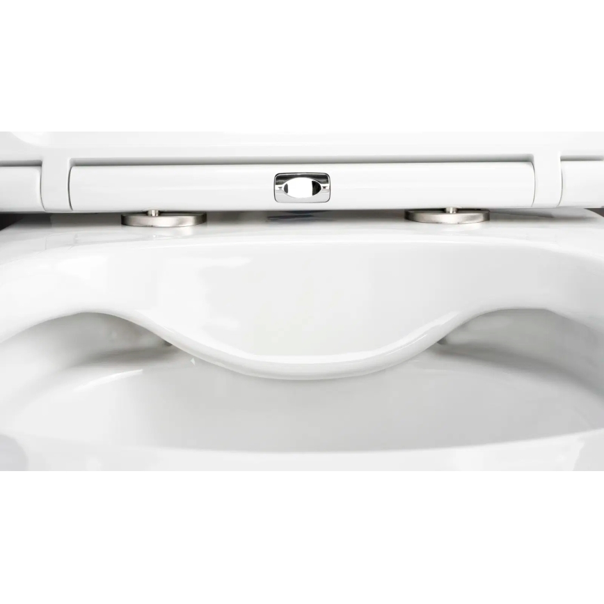 Deante CGRD6ZPW - Toilettes suspendues avec abattant ROUND céramique/blanc