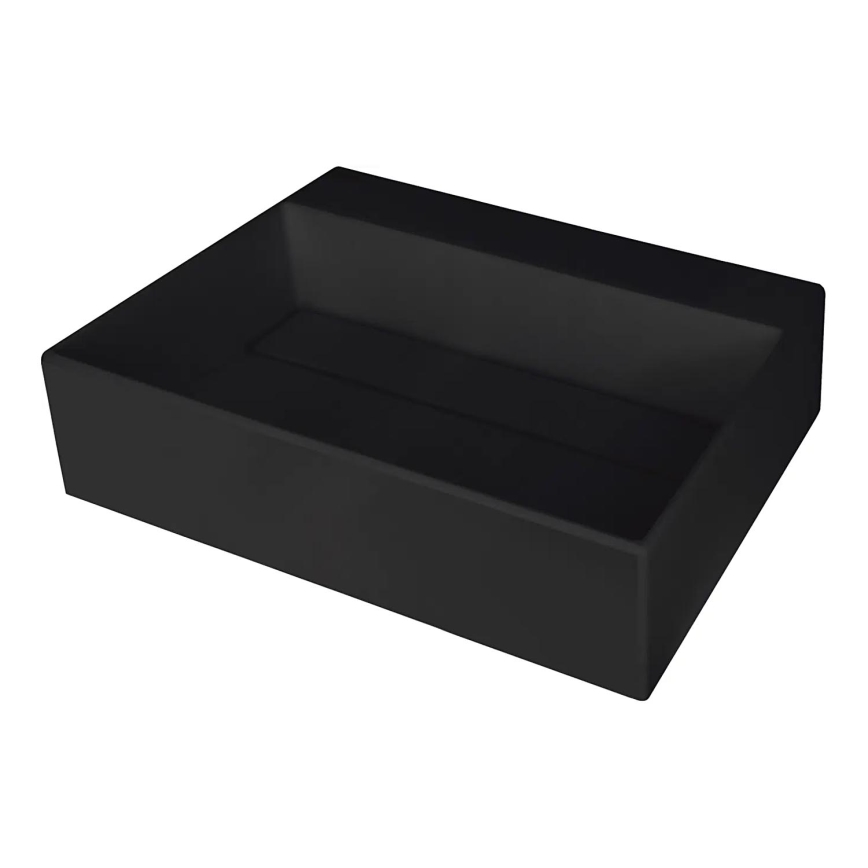 Deante CQR_NU5M - Lavabo à poser CORREO 40x50 cm granit/noir