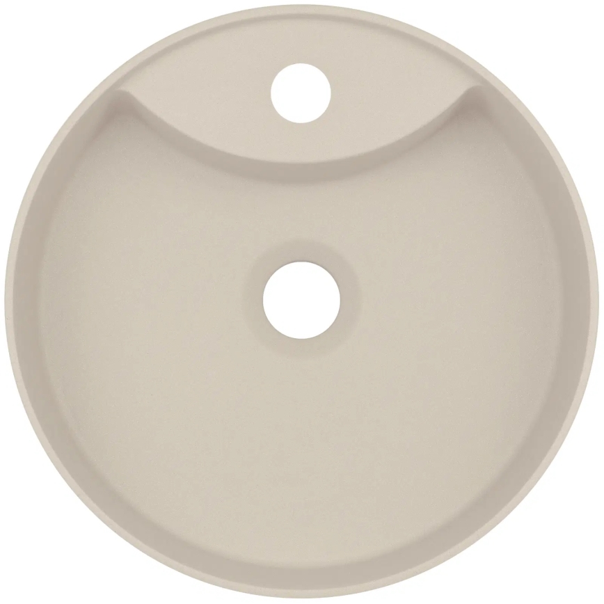 Deante CQS_5U4B - Vasque à poser avec orifice pour le robinet SILIA d. 36 cm granit/beige