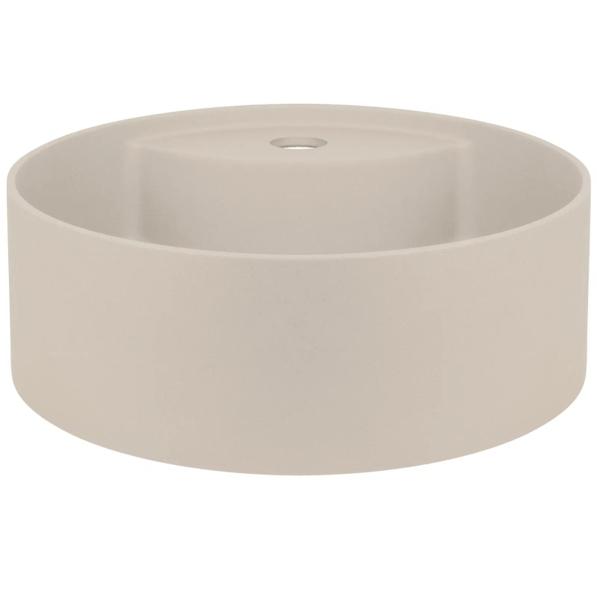 Deante CQS_5U4B - Vasque à poser avec orifice pour le robinet SILIA d. 36 cm granit/beige