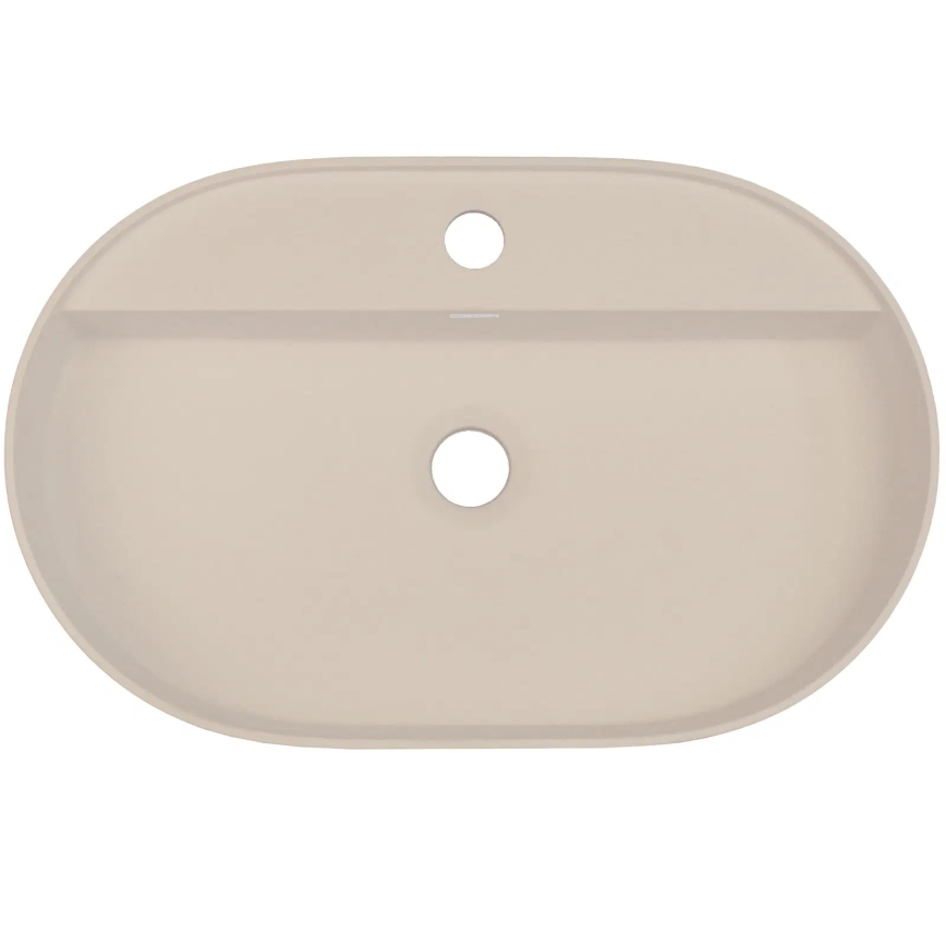 Deante CQS_5U6B - Lavabo à poser avec trou pour robinet SILIA 35x55 cm granit/beige