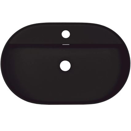 Deante CQS_NU6B - Vasque à poser prépercée pour robinet SILIA 35x55 cm granit/noir