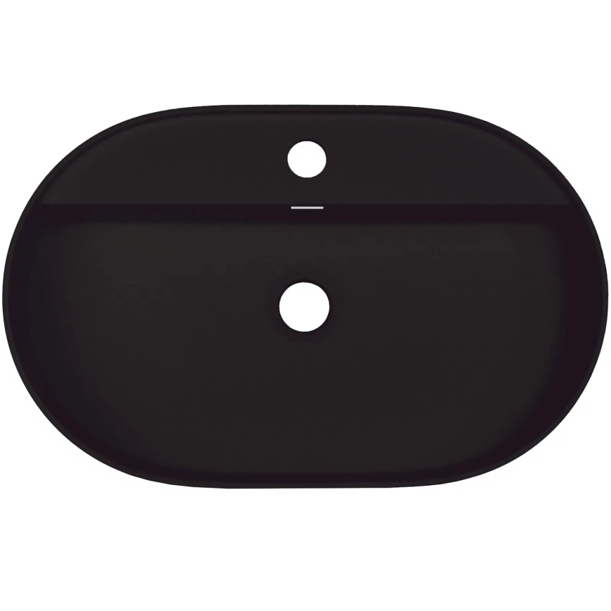 Deante CQS_NU6B - Vasque à poser prépercée pour robinet SILIA 35x55 cm granit/noir