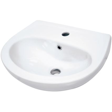 Deante - Lavabo suspendu JASMIN 45,7x36,4 + mitigeur pour lavabo LEMON