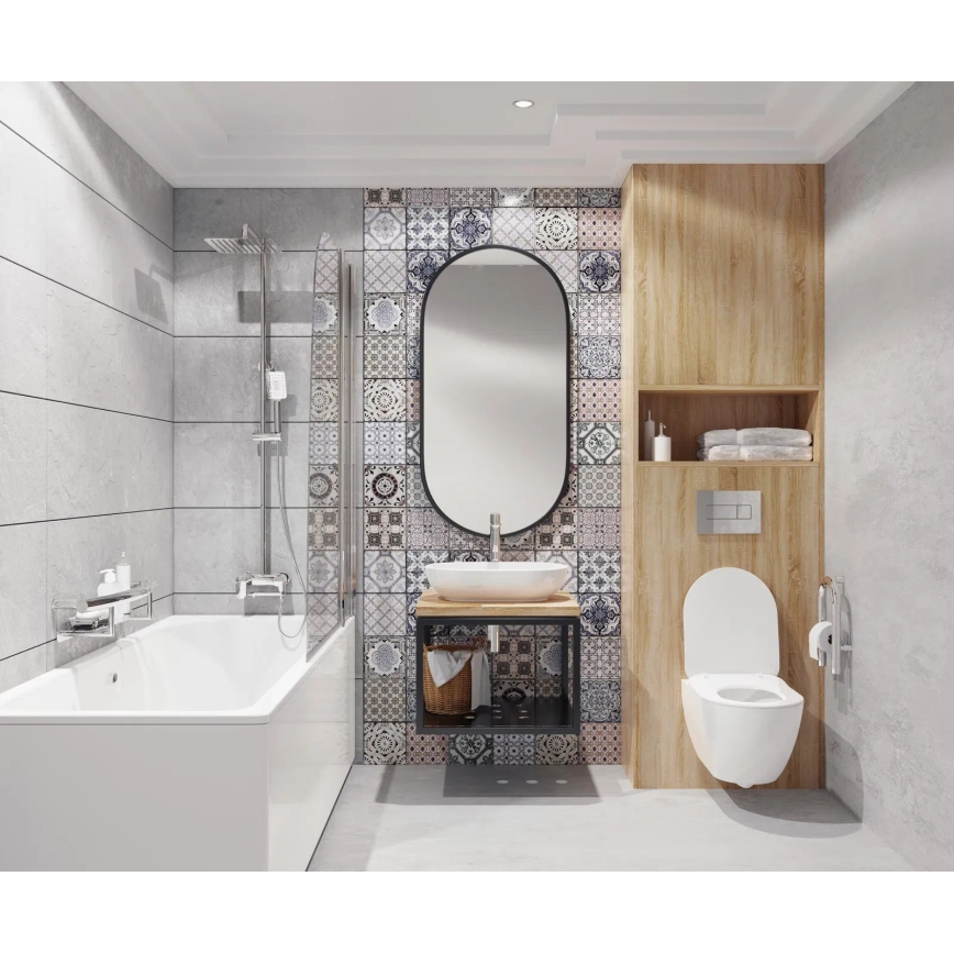 Deante NAC_01AM - Ensemble de douche ALPINIA avec mitigeur, finition chrome brillant