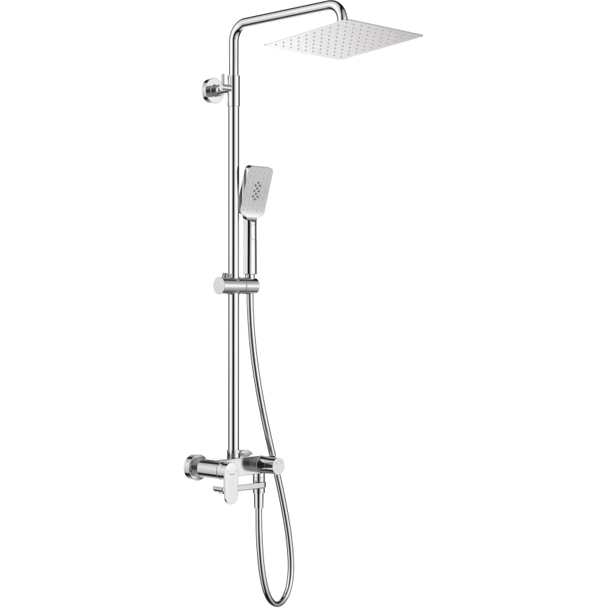 Deante NAC_01AM - Ensemble de douche ALPINIA avec mitigeur, finition chrome brillant