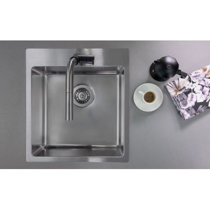Deante ZPO_010A - Évier de cuisine OLFATO 50,5x45 cm brossé acier